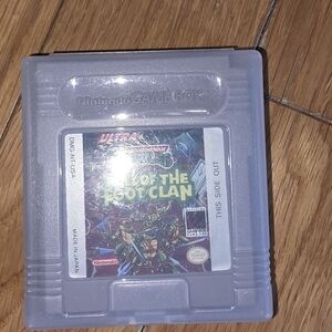 NINTENDO ORIGINAL GAMEBOY GAME FALL OF THE FOOT CLAN & CASE NO SEPARATING VISUAL